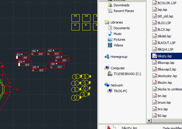 autocad lisp to update attributes with today